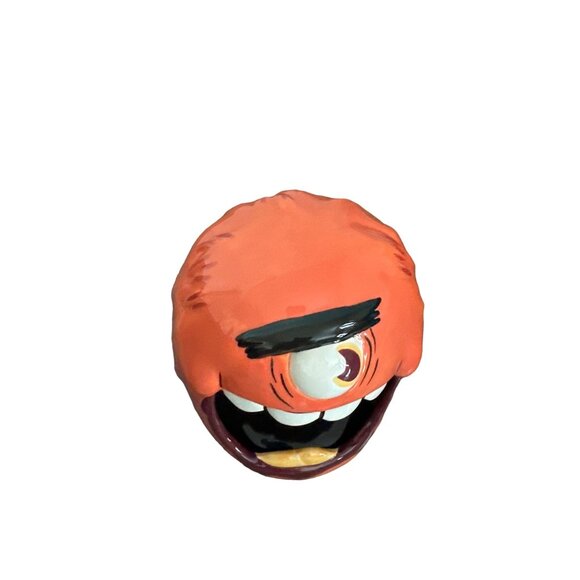 Cyclops Candy Bowl Halloween Pumpkin Alien Monster LIMITED EDITION Ceramic 7.5” - Picture 5 of 7